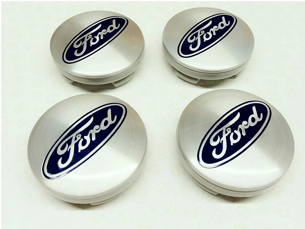 54 mm aleaci/ón 4 centros de rueda rojos de Ford