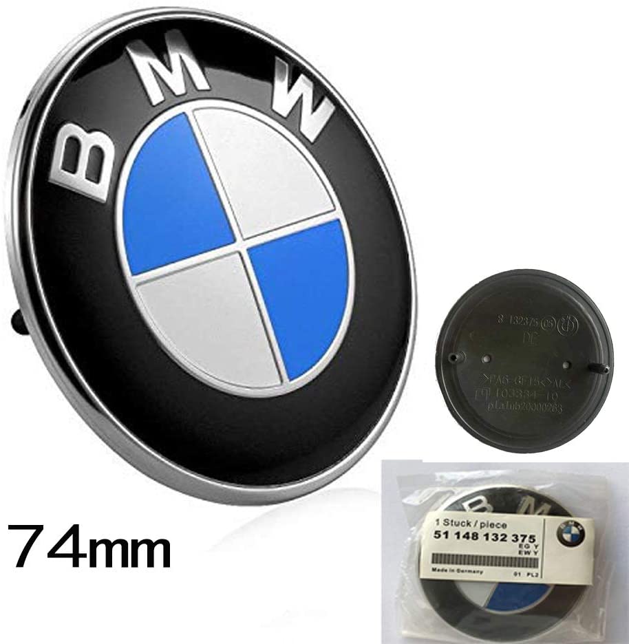 Emblema logo 82mm capo o maletero Aniversario BMW 50 años. Original BMW