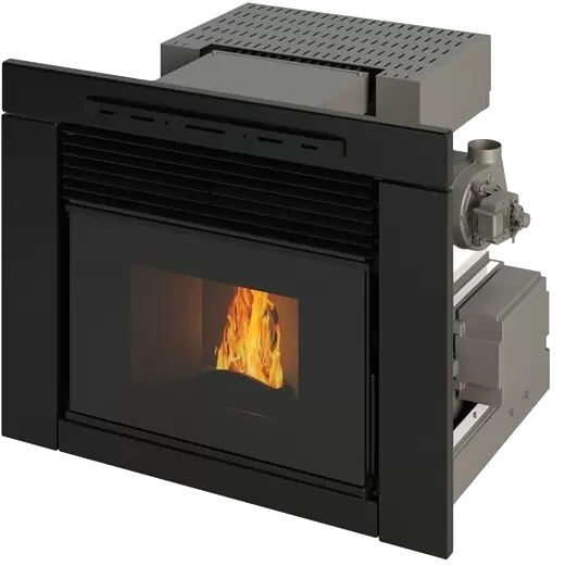 ESTUDA DE PELLETS INSERTABLE Y CANALIZABLE - 12KW - 90M