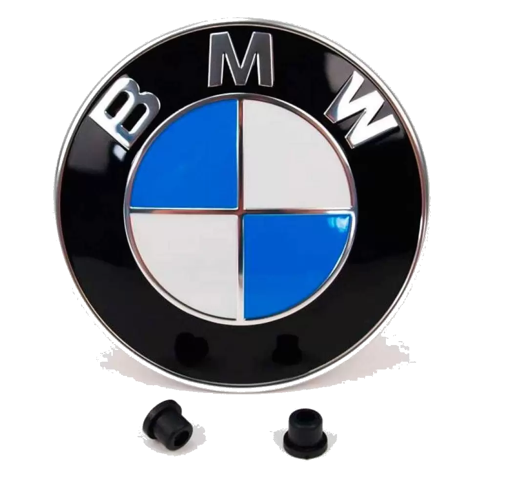 🔥 Insignia BMW capó de 82mm azul y blanca