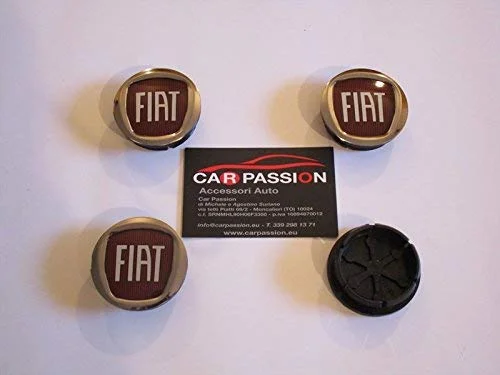 SET 4 TAPABUJES FIAT DE 50MM GRANDE PUNTO, PANDA, BRAVO